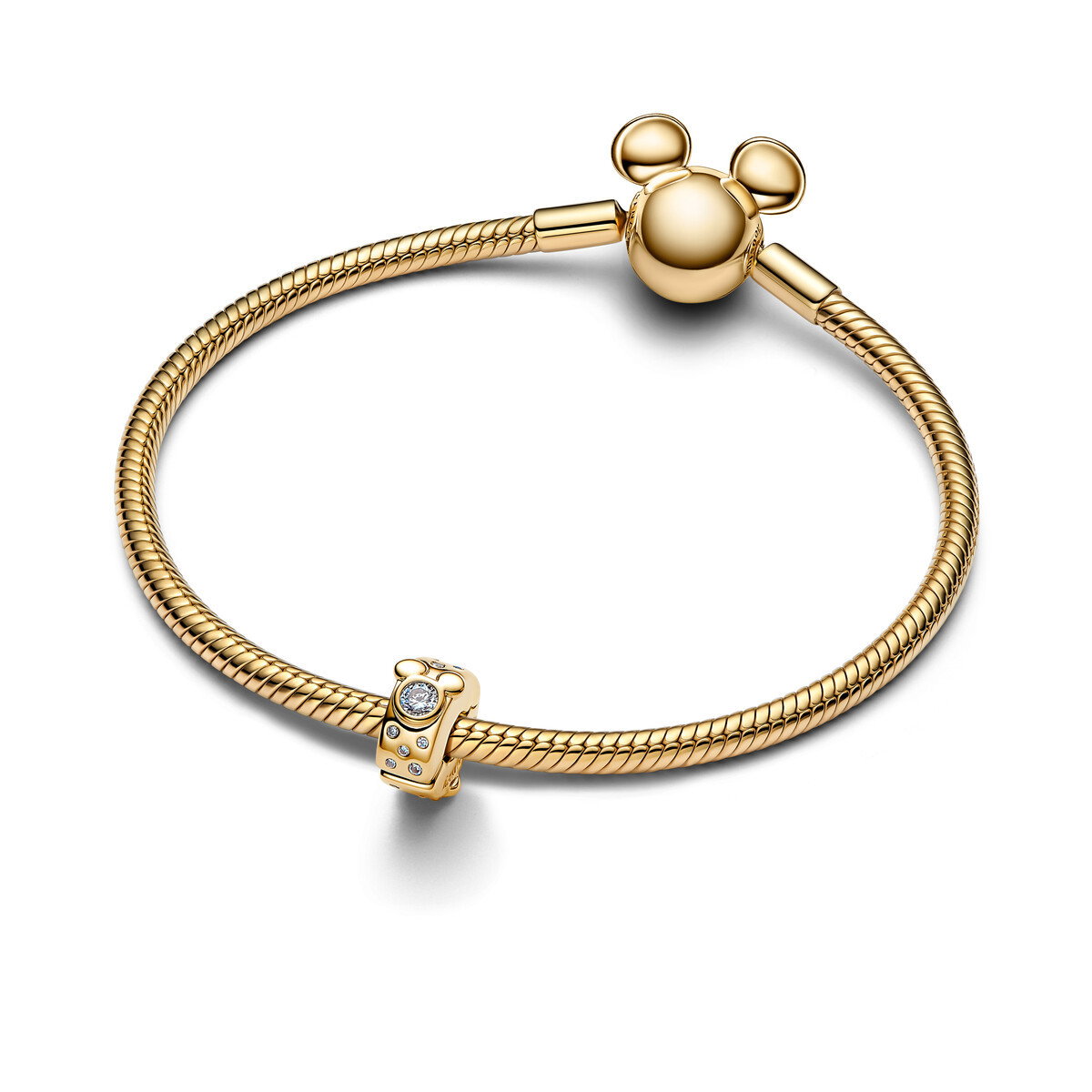 Dsny Mickey N Minnie Mouse 14K Gld Clip