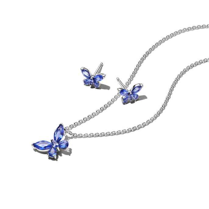Sparkling Blue Butterfly Gift Set Sparkling Blue Butterfly Gift Set