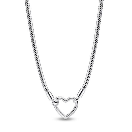 Heart Closure Snake Chain Necklace