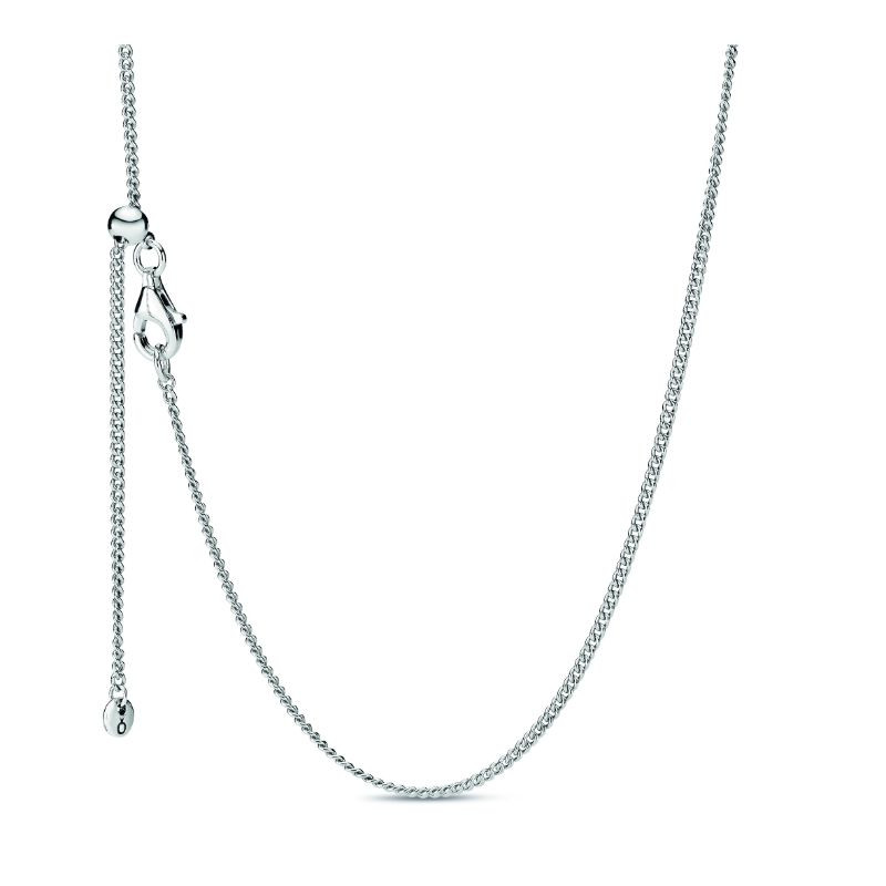 Curb Chain Necklace Sterling Silver
