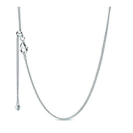 Curb Chain Necklace Sterling Silver