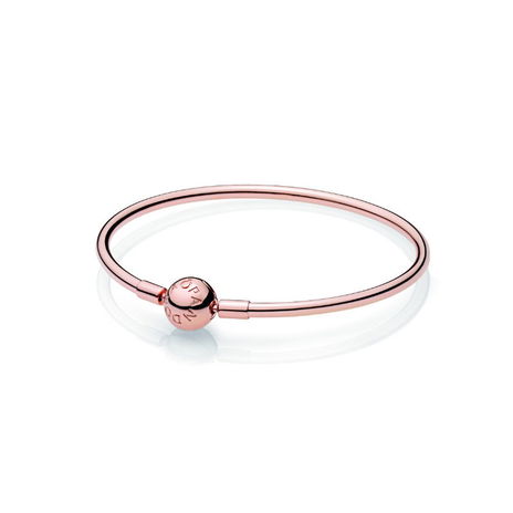 Pandora Moments Bangle 14K Rose Gold Plating