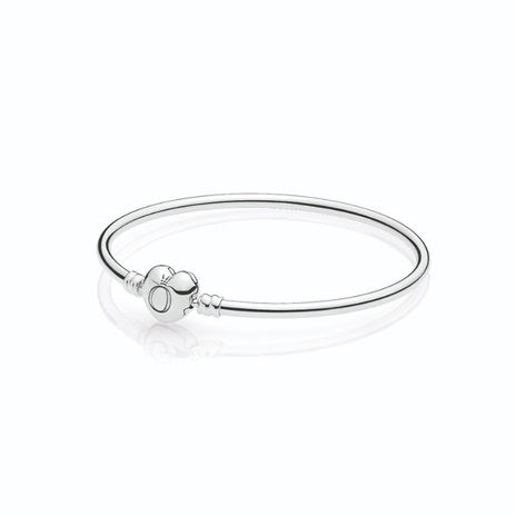 Logo Heart Clasp Bangle