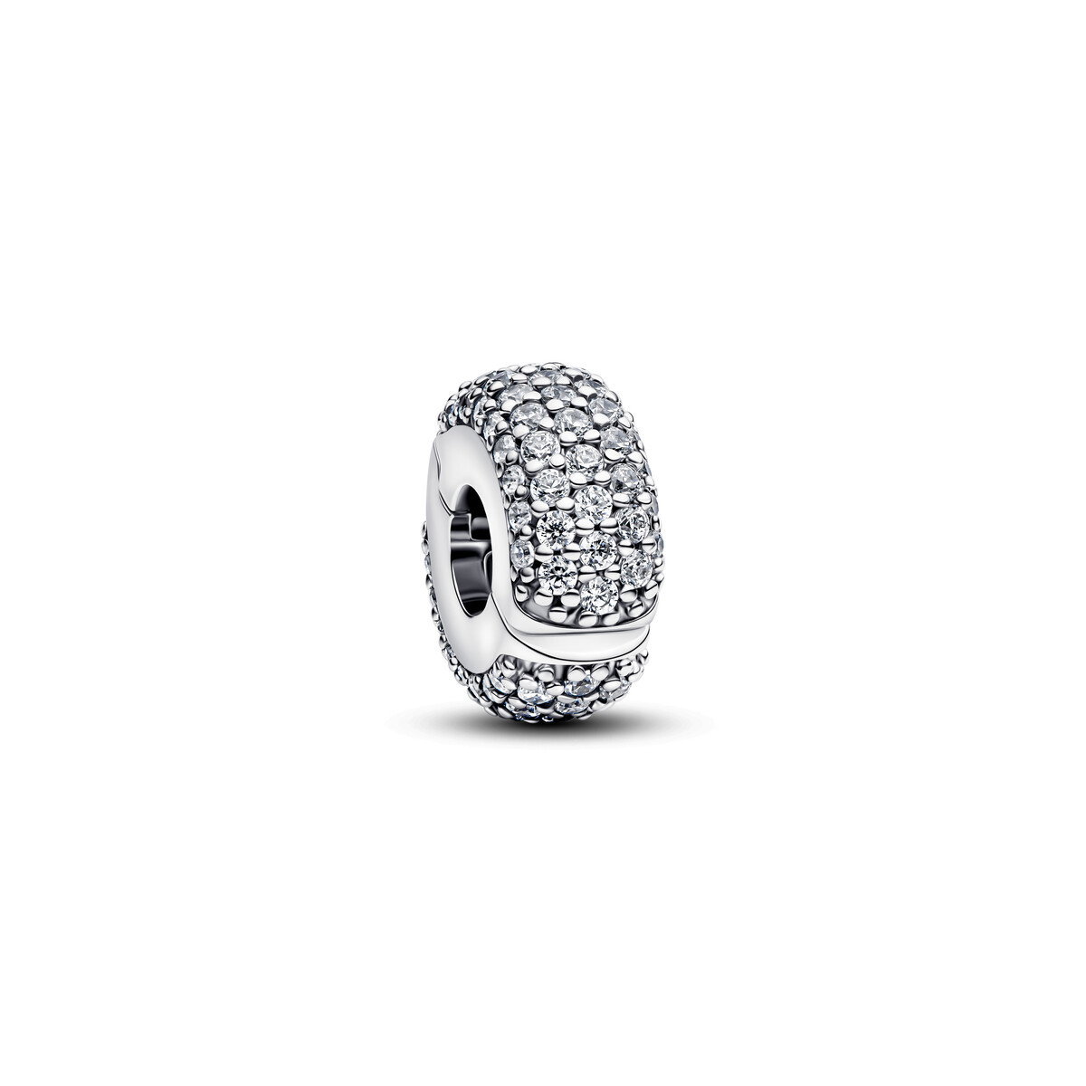 Sterling Silver Clip With Clear Cubiczi