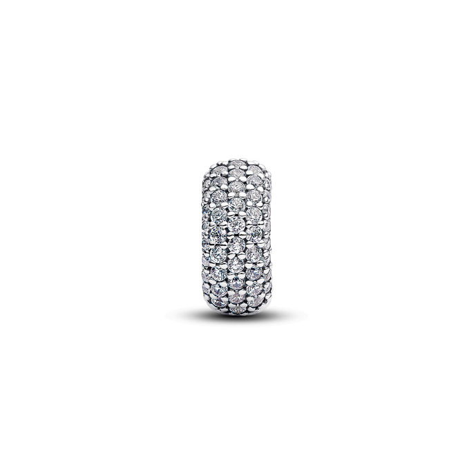 Sterling Silver Clip With Clear Cubiczi Sterling Silver Clip With Clear Cubiczi