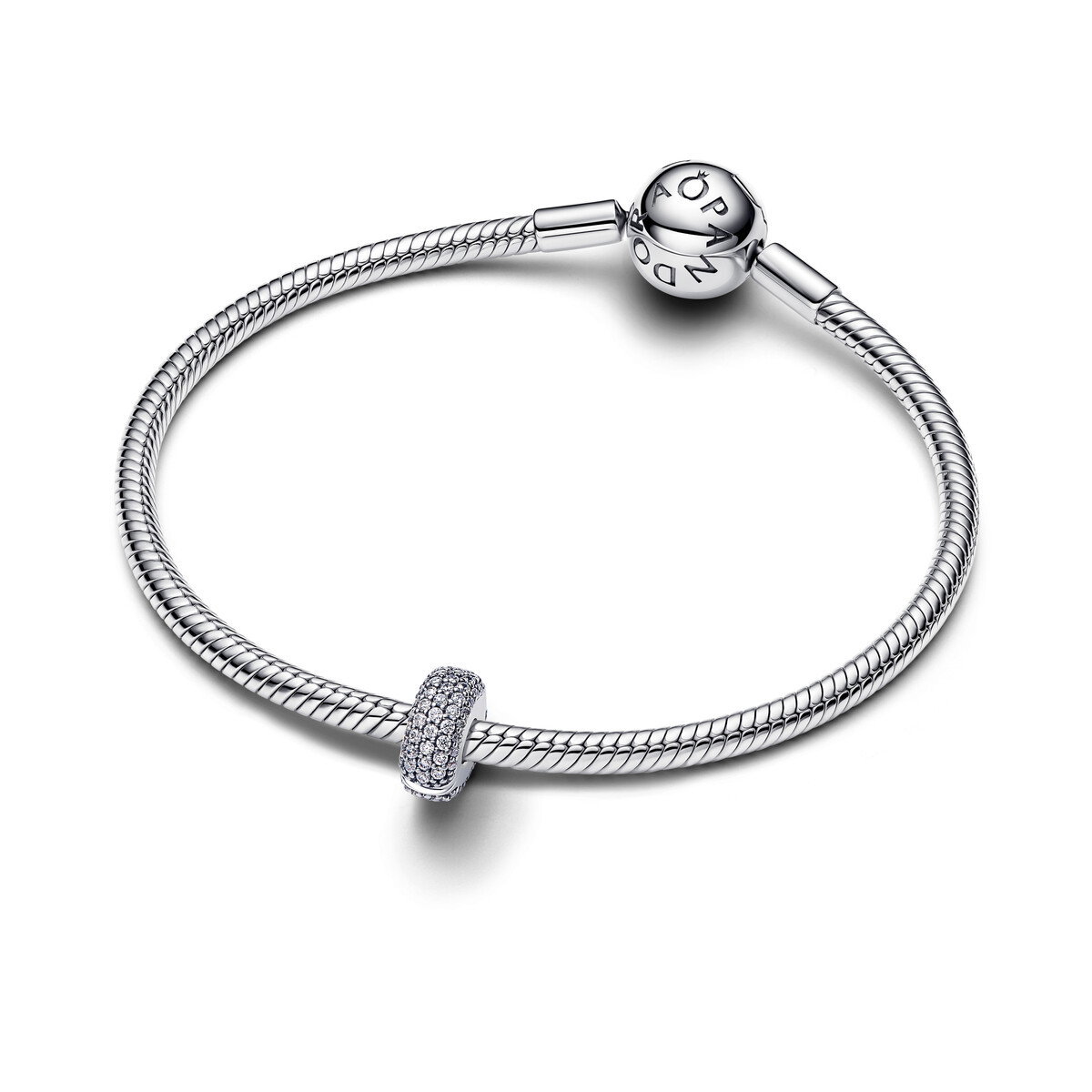 Sterling Silver Clip With Clear Cubiczi