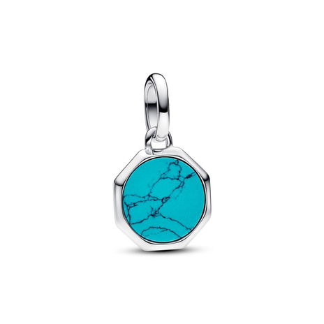 Turquoise Blue Engravble Mini Mdlln Chrm