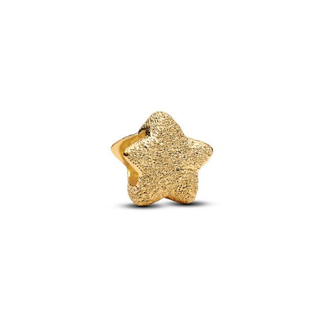 Textured Star 14K Gold-Plated Mini Char
