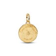 Swallow 14K Gold-Plated Medallion W Clr Swallow 14K Gold-Plated Medallion W Clr