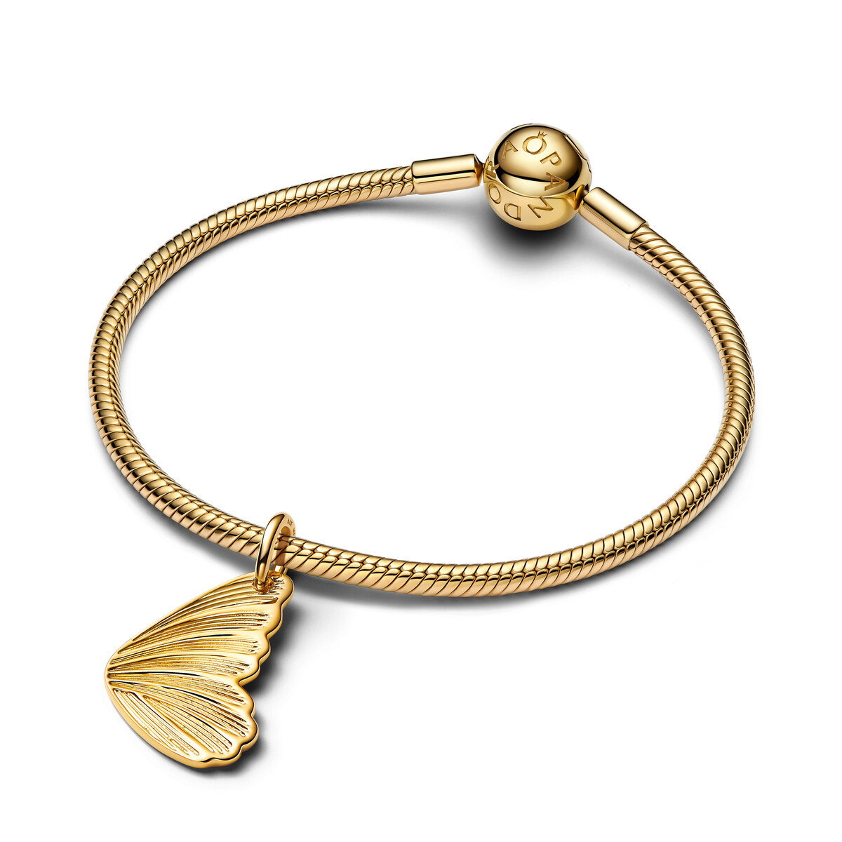 En Butterfly Wing 14K Gold-Plated Pendan