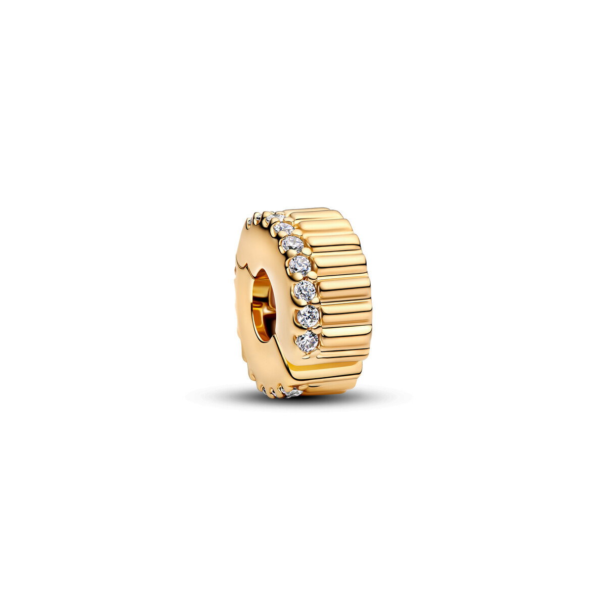 14K Gold-Plated Clip With Clear Cubiczi