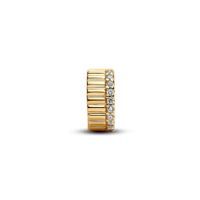 14K Gold-Plated Clip With Clear Cubiczi