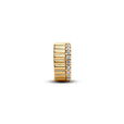 14K Gold-Plated Clip With Clear Cubiczi 14K Gold-Plated Clip With Clear Cubiczi