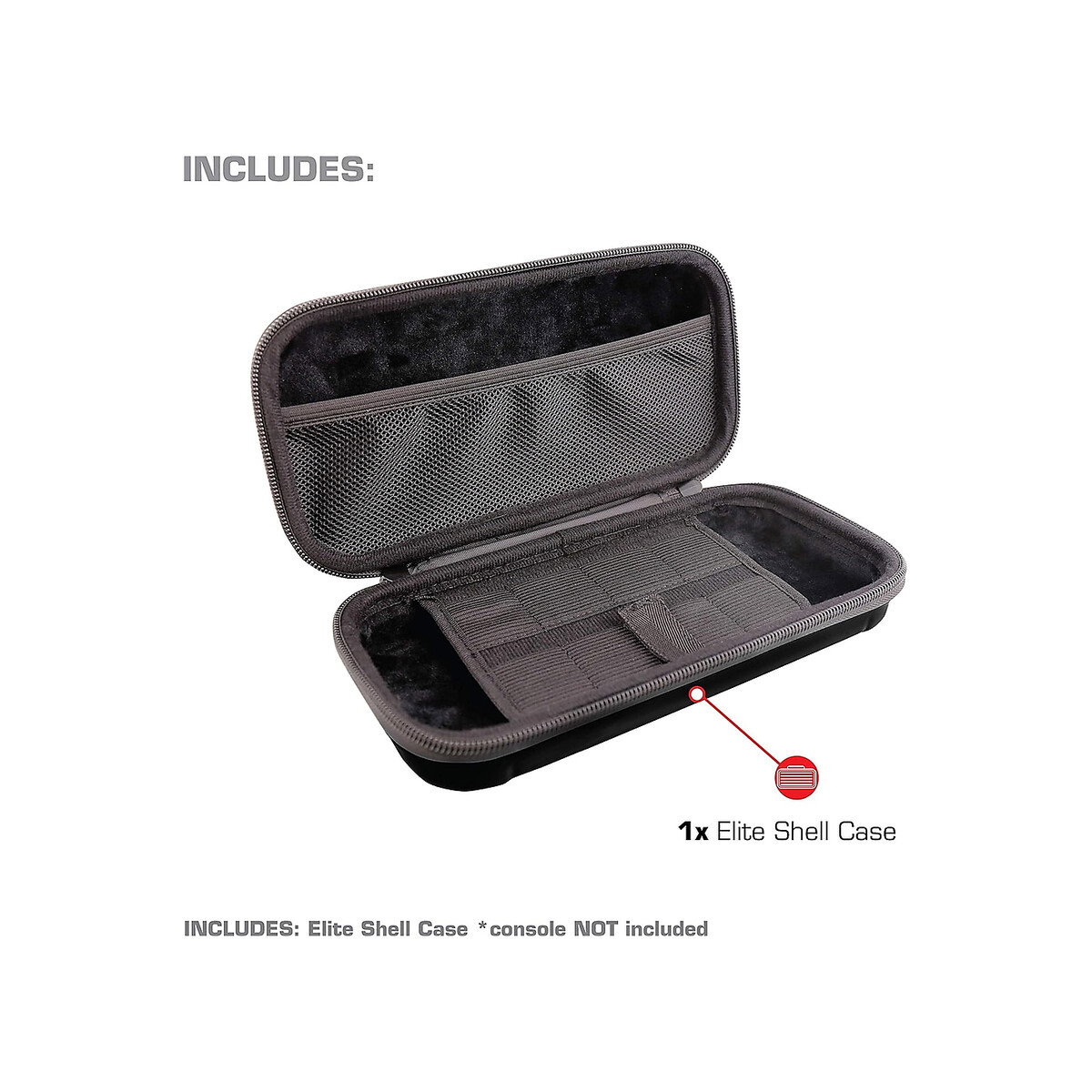 Nintendo - Lite Elite Shell Case - Black