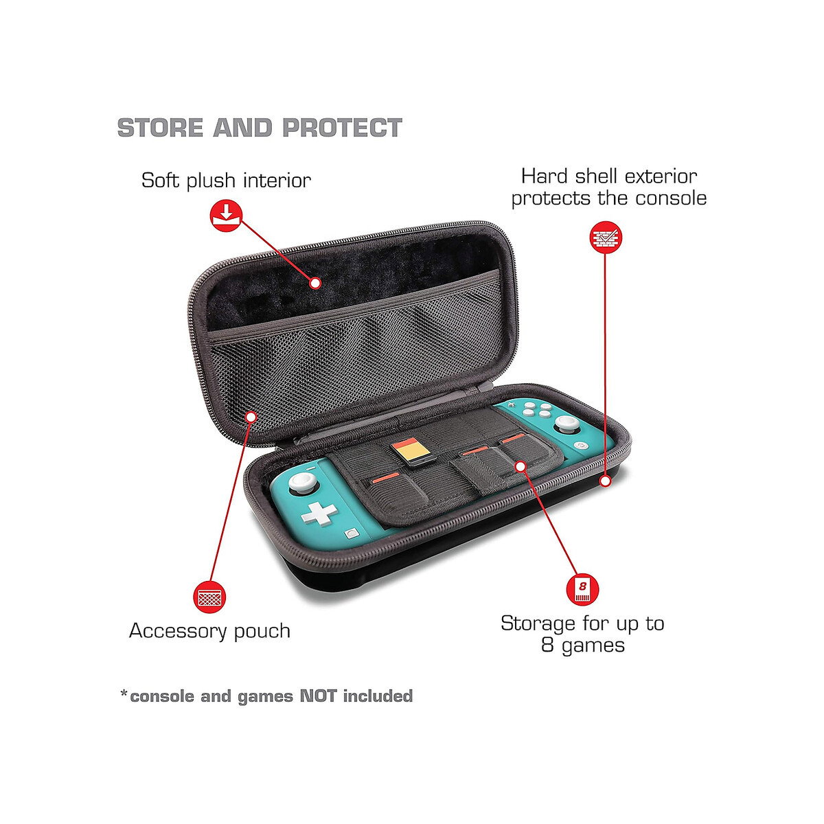 Nintendo - Lite Elite Shell Case - Black