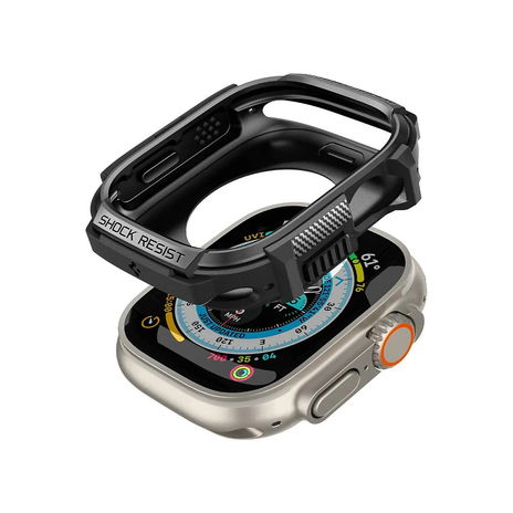Spigen - Rugged Case for Watch Ultra 1/2 (49mm) - Black