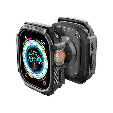 Spigen - Rugged Case for Watch Ultra 1/2 (49mm) - Black