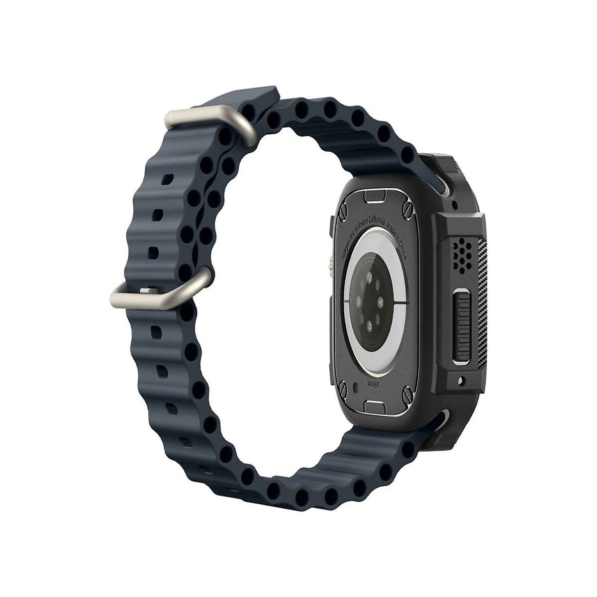 Spigen - Rugged Case for Watch Ultra 1/2 (49mm) - Black