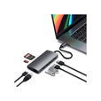 Satechi - USB-C Multi-Port Adapter 4K with Ethernet V2 - Silver Satechi - USB-C Multi-Port Adapter 4K with Ethernet V2 - Silver