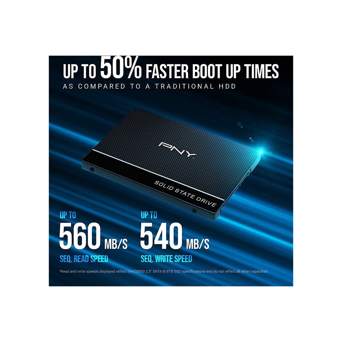 PNY - Internal SSD CS900 500GB 2.5 Sata