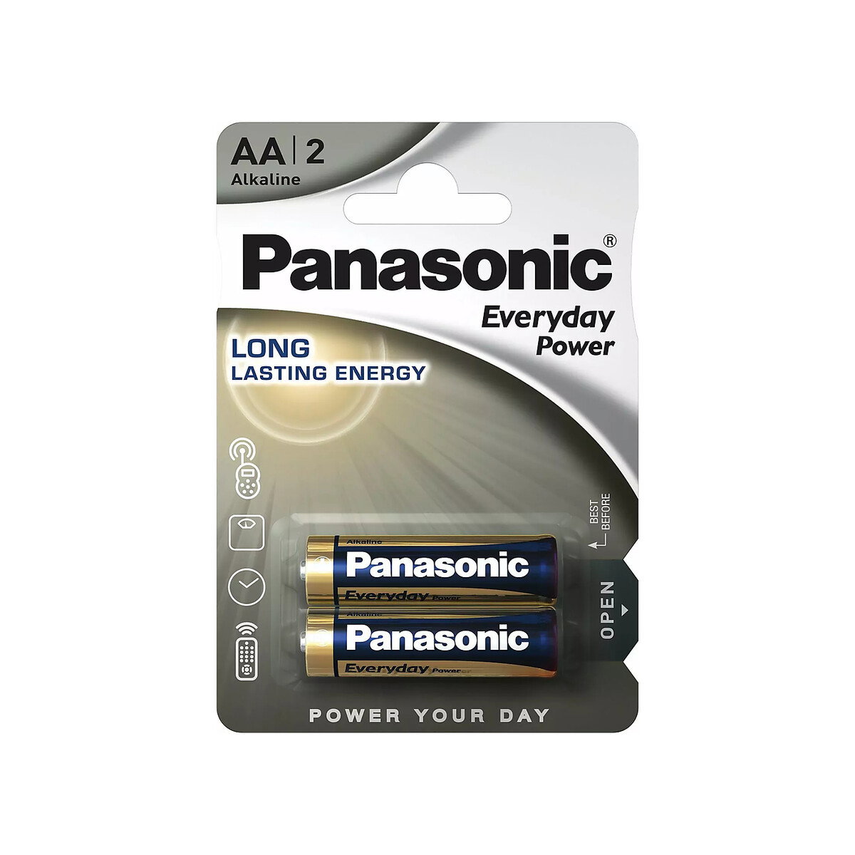 Panasonic - Alkaline Battery AA - 2 Pack