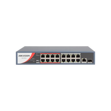 Hikvision - DS-3E0318P-E 16 Port 100 Mbps PoE Switch