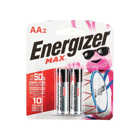 Energizer - Lithium Batteries AA - 2 Pack