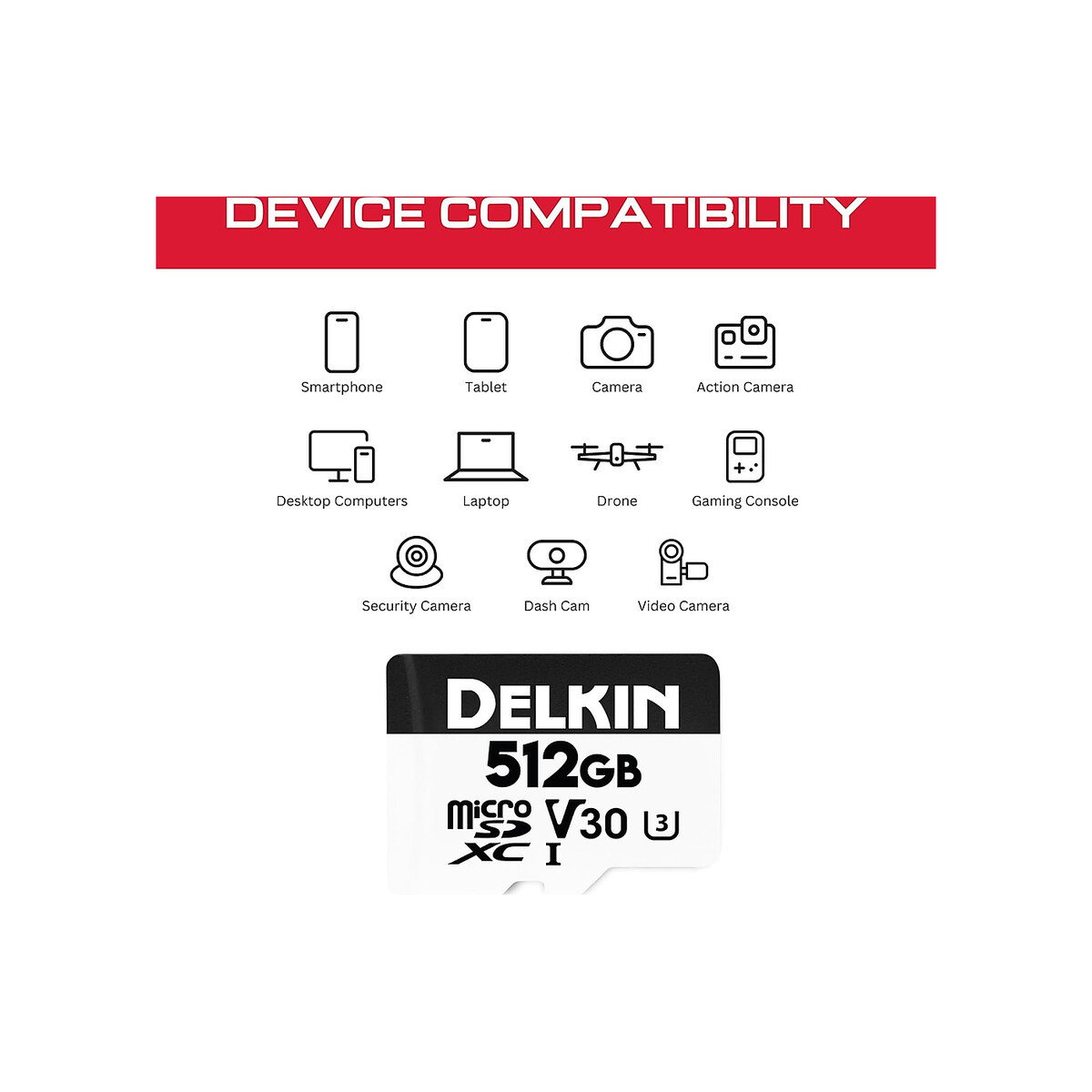 Delkin Devices - Micro SD UHS-I V30