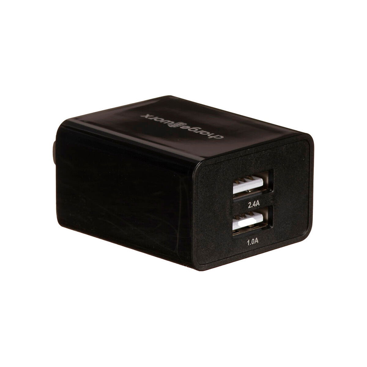 Charge Worx - Wall Charger Dual USB - Black