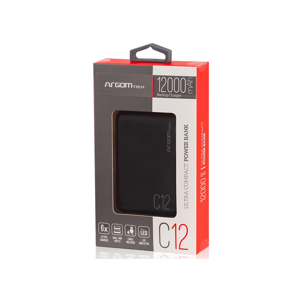 Argomtech - Powerbank 12000mAh