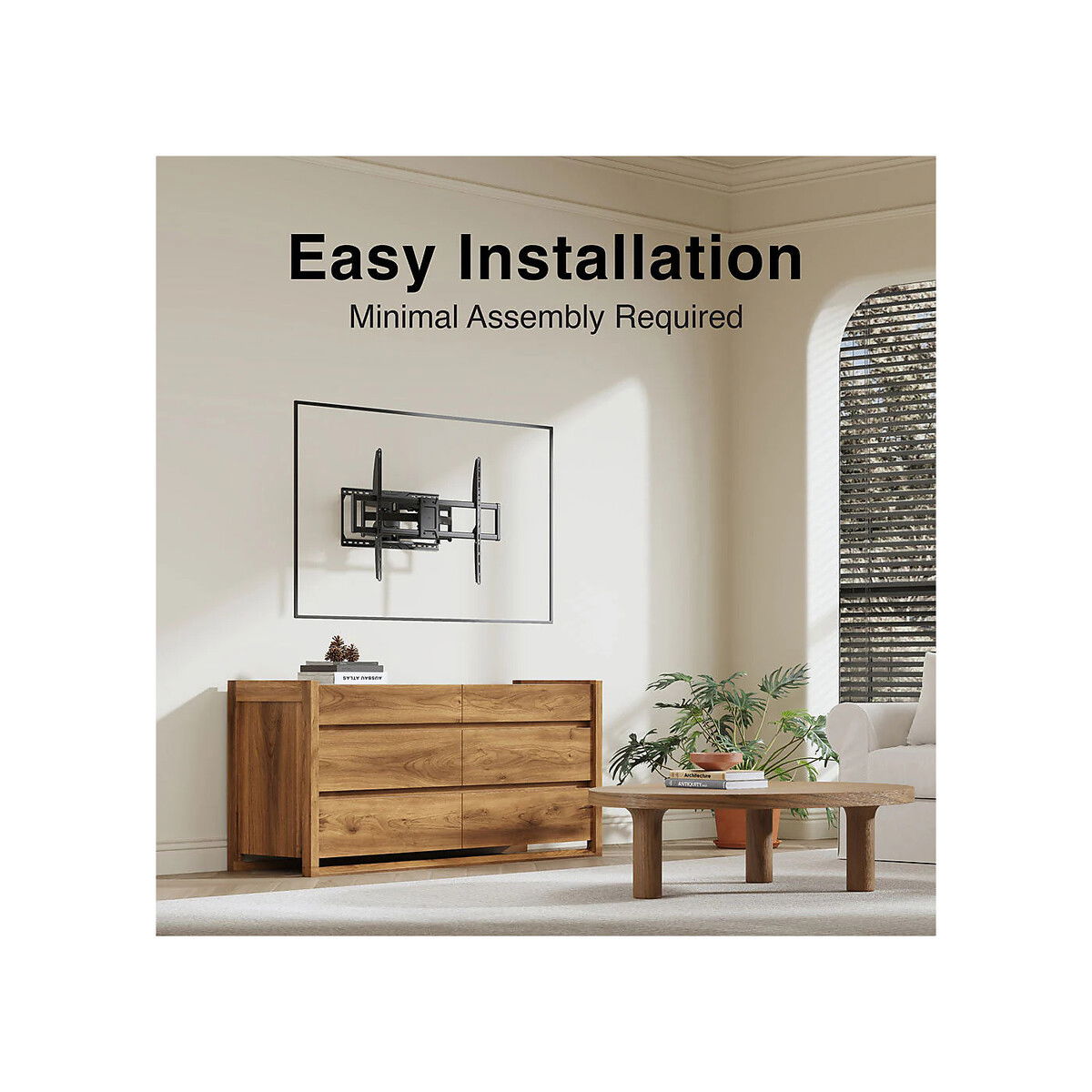 Argomtech - TV Wall Mount 50" - 105" Heavy Duty Full Motion