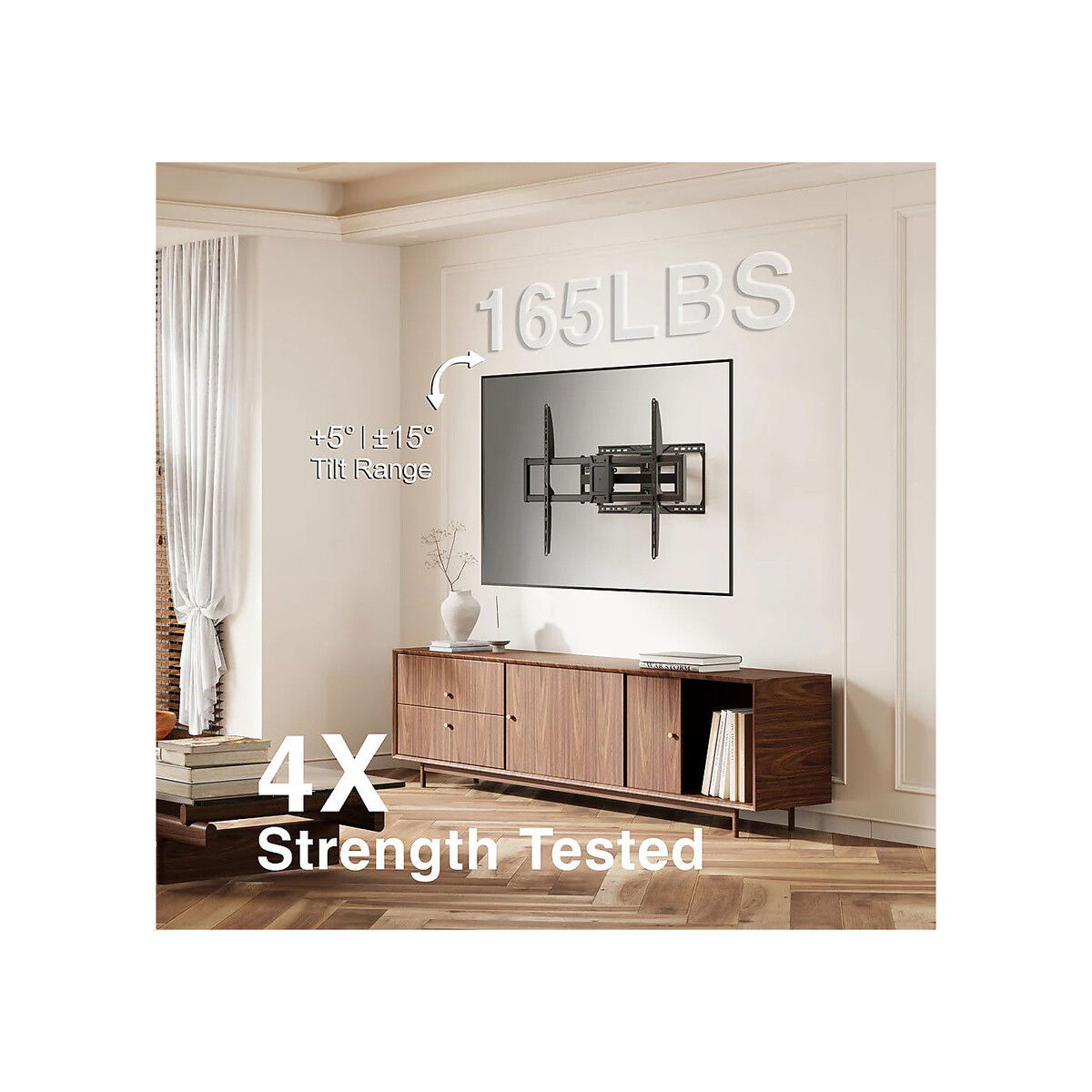 Argomtech - TV Wall Mount 50" - 105" Heavy Duty Full Motion