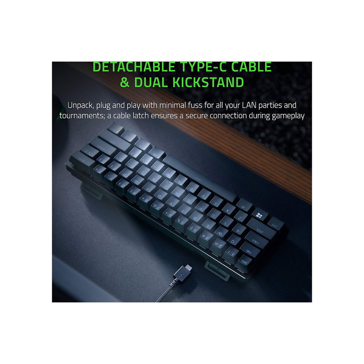 Razer - Huntsman Mini 60% Gaming Keyboard - Black