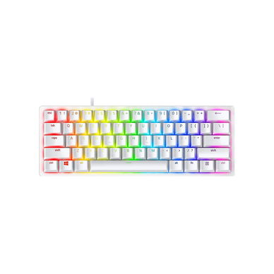 Razer - Huntsman Mini 60% Gaming Keyboard - Mercury White