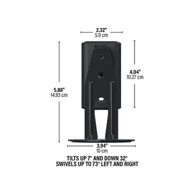 Sanus - Adjustable Speaker Wall Mount designed for the Sonos Era 100
