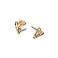 Organically Shaped Heart Stud Earrings Organically Shaped Heart Stud Earrings