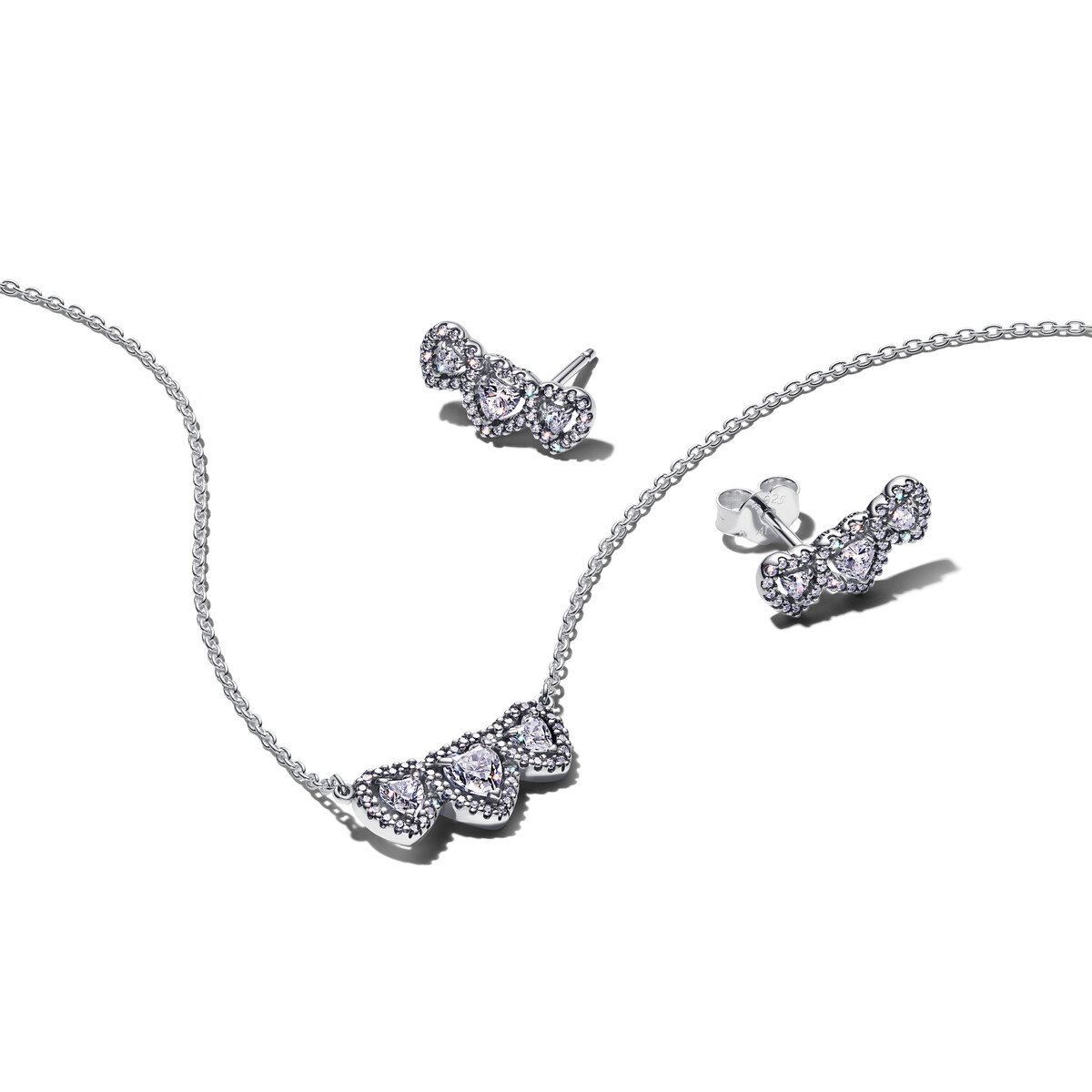 Halo Heart Trio Jewelry Gift Set