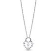 Sparkling Heart Padlock Pendant Necklace Sparkling Heart Padlock Pendant Necklace