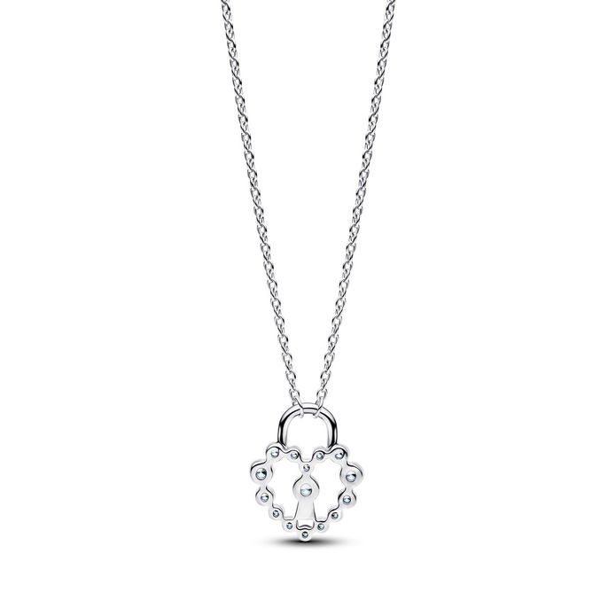 Sparkling Heart Padlock Pendant Necklace Sparkling Heart Padlock Pendant Necklace