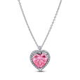 Pink Halo Heart Collier Necklace Pink Halo Heart Collier Necklace