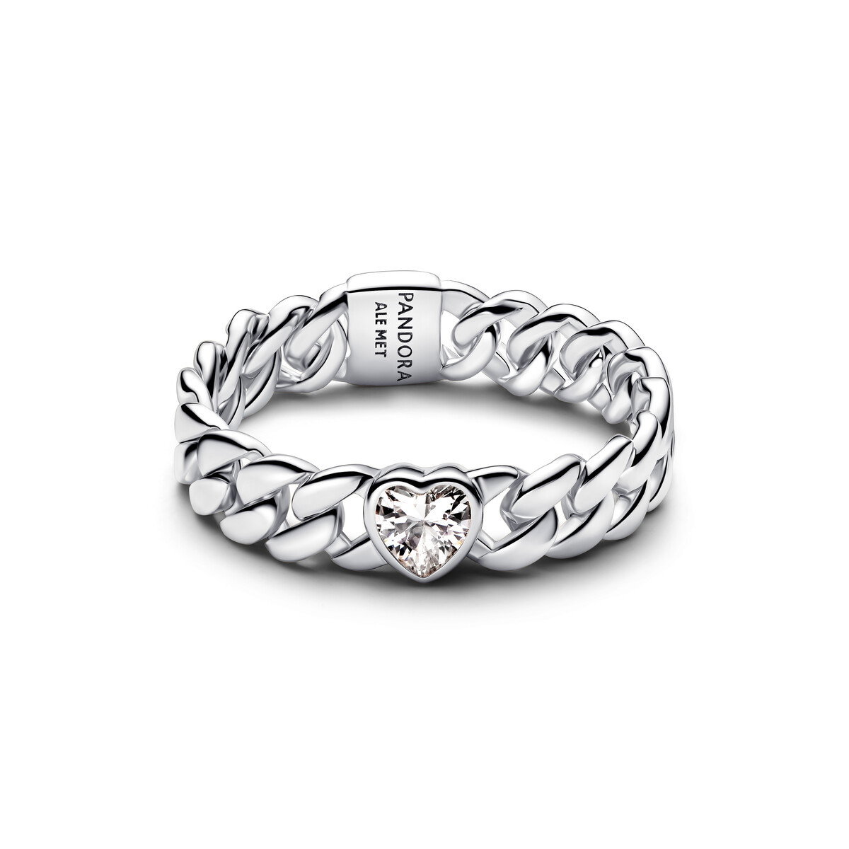 Heart Cuban Chain Ring