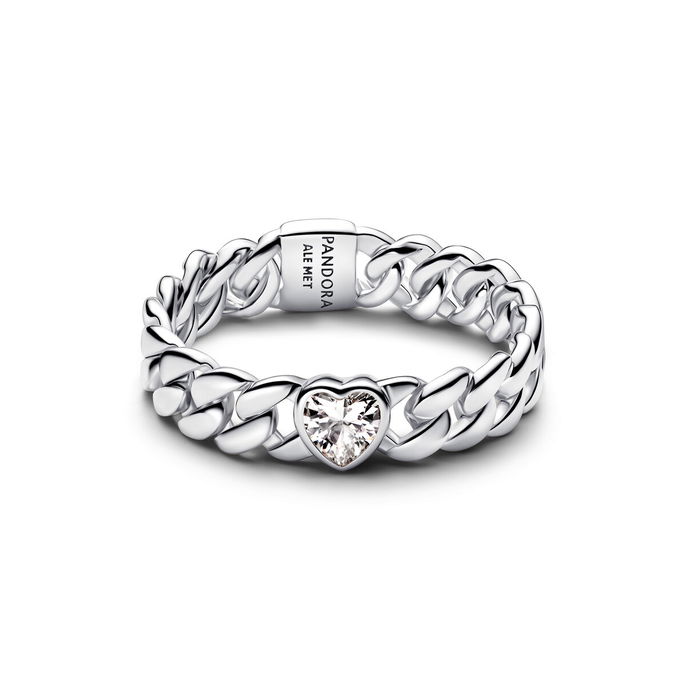 Heart Cuban Chain Ring Heart Cuban Chain Ring