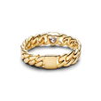 Heart Cuban Chain Ring #164386C01 Heart Cuban Chain Ring #164386C01