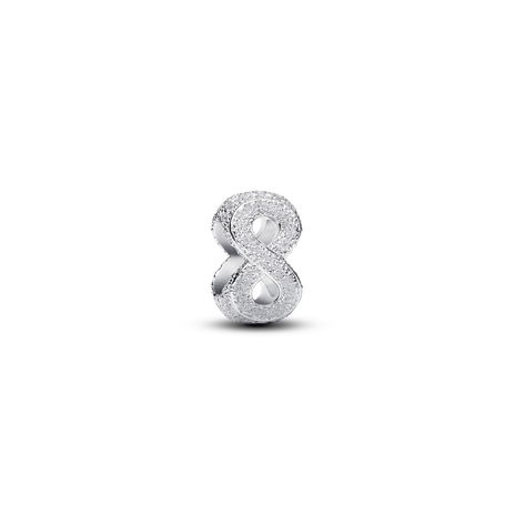 Textured Infinity Symbol Mini Charm