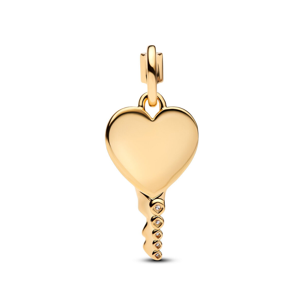 Engravable Heart Key Pendant