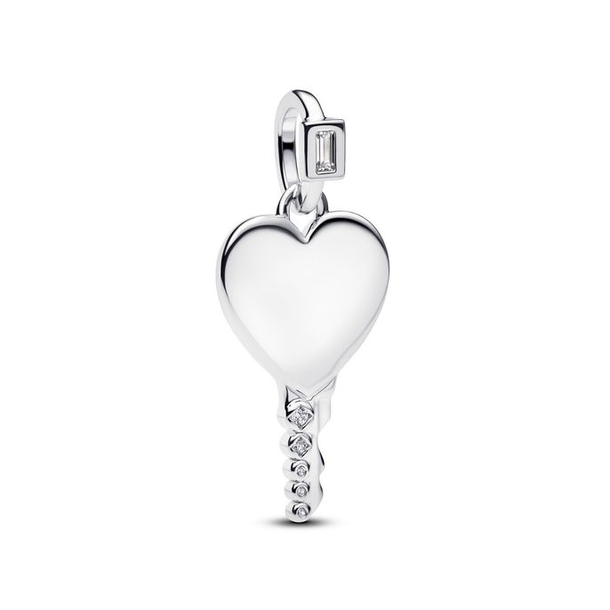 Engravable Heart Key Pendant #394353C01