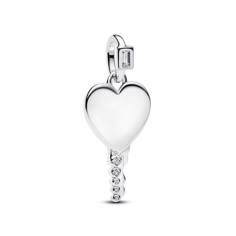 Engravable Heart Key Pendant #394353C01