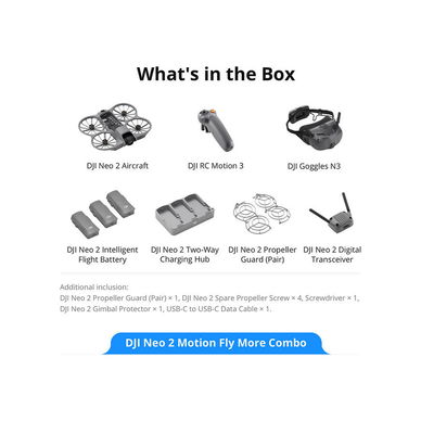 DJI - Neo 2 Drone Motion Fly More Combo