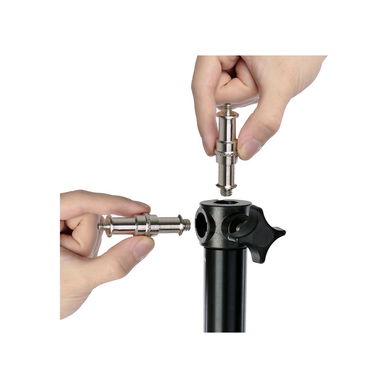 Impact - Heavy-Duty Air-Cushioned Light Stand (Black, 9.5')