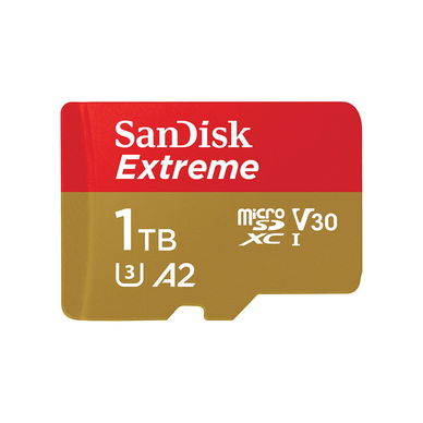 SanDisk - 1TB Extreme UHS-I microSDXC Memory Card with SD Adapter